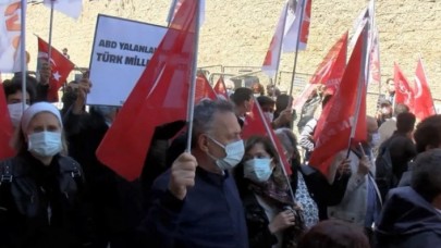 ABD Başkonsolosluğu önünde 'soykırım' protestosu