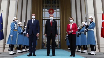 Cumhurbaşkanı Erdoğan'la görüşen AB heyetinden ilk açıklama