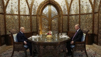 Cumhurbaşkanı Erdoğan ile Bahçeli,  Özbek Otağı'nda iftarda buluştu