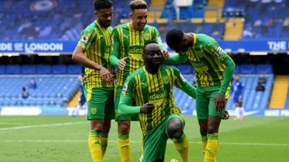 Diagne gol attı,  West Bromwich Chelsea'yi dağıttı!
