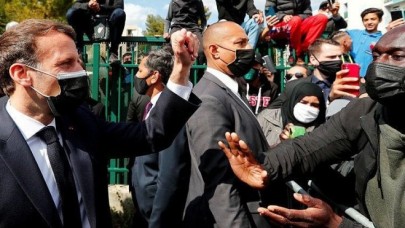 Hem de kendi ülkesinde: Macron'a bakın ne yaptılar?