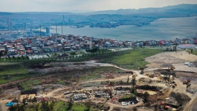 İzmir'de depremzedeler için yapılan konutlar yükselmeye başladı