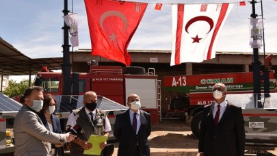 Türkiye KKTC'ye yangın gözetleme kamerası ve güneş panelleri hibe etti