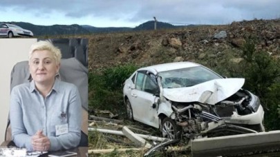 Bilecik Osmaneli Devlet Hastanesi Başhekimi Güliz Özyaşar,  otomobiliyle tarlaya uçtu!
