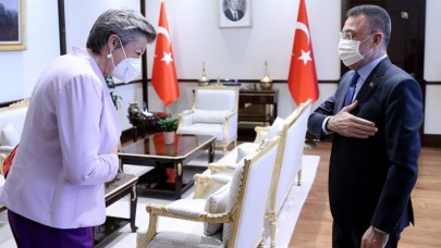 Cumhurbaşkanı Yardımcısı Oktay,  AB İçişleri Komiseri Johansson'ı kabul etti