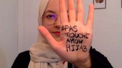 Fransa'da Müslüman kadınlar 'Başörtüme dokunma' diyor