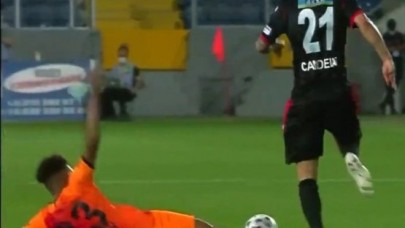 Galatasaraylı Fernandes sarı kart gördü: Gençlerbirliği maçında tartışmalı karar