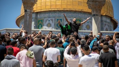Mescid-i Aksa'da 'Erdoğan' sloganları yükseldi