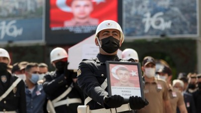 Şehit bekçi Kansu Turan'ın cenazesi toprağa verildi