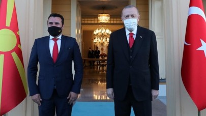 Cumhurbaşkanı Erdoğan,  Kuzey Makedonya Başbakanı Zoran Zaev'i kabul etti