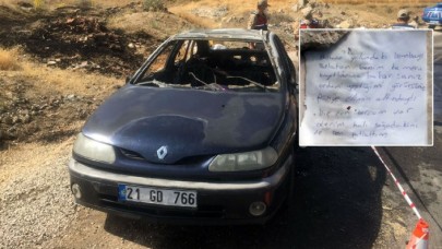 Elazığ'da sürücüsüyle birlikte yanan araçta Aziz Atay öldü: Yanında "Bombaları ben patlattım" yazılı not bulundu