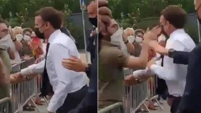 Fransa'da ilkokul öğrencisinden Macron'a: Yediğin tokat nasıldı?