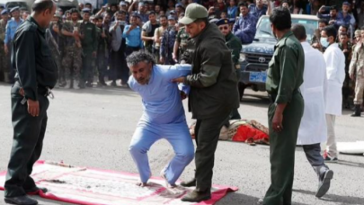 Kızlarını boğarak öldüren ve erkek çocuğunu istismar eden mahkumlar meydanda idam edildi