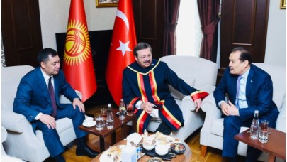 Türk Konseyi Genel Sekreteri Kırgızistan Cumhurbaşkanı ile Ankara'da bir araya geldi