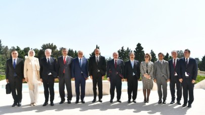 Aliyev,  Şentop'u kabul etti