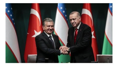 Cumhurbaşkanı Erdoğan Özbekistan Cumhurbaşkanı Mirziyoyev ile görüştü