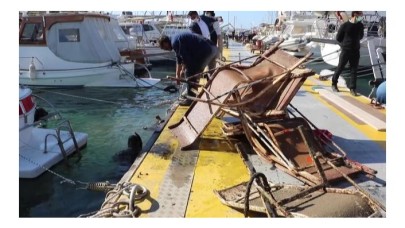 Denizden klozet de çıktı kanepe de! Denizlerimiz çöp toplama noktası gibi