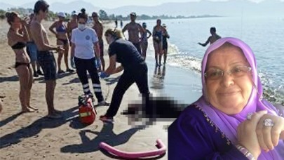Finike'de pansiyon sahibi Fatma Ertaş,  denizde boğuldu