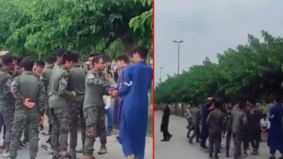 İstanbul sahilinde dikkat çeken olay! Yabancı uyruklu kişiler askeri üniformalarla görüntülendi