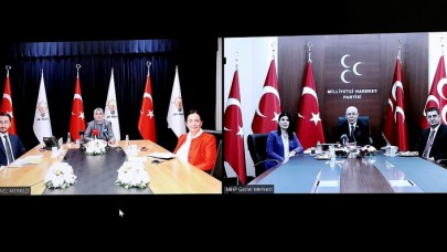 Siyasi partiler video konferans aracılığıyla bayramlaştı