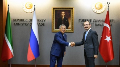 Tataristan Cumhurbaşkanı Minnihanov Bakan Muş'u kabul etti