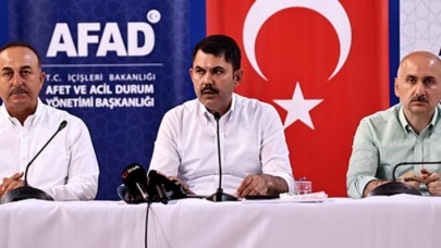 3 bakan; Çavuşoğlu,  Kurum ve Karaismailoğlu'ndan yangın bölgesinde flaş açıklamalar