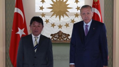 Cumhurbaşkanı Erdoğan,  Japonya Dışişleri Bakanı Motegi'yi kabul etti