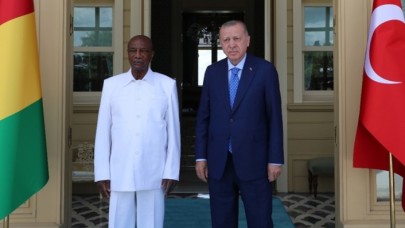 Cumhurbaşkanı Erdoğan,  Gine Cumhurbaşkanı Conde ile görüştü