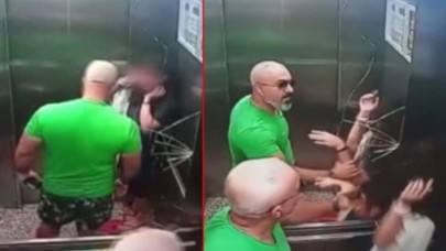 Esenyurt'ta baba şiddeti! Kızına attığı tokatla asansörün camını kırdı!