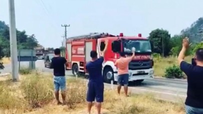 Turgut ve Orhaniye'de söndürme çalışmaları tamamlandı. Ekipler alkışlarla uğurlandı