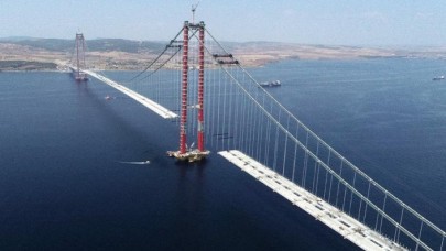 Boğazın gerdanlığı 1915 Çanakkale Köprüsünün  son durum görüntülendi