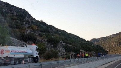 Burdur'da kayalıklara çarparak yanan otomobilin sürücüsü Harun Öztürk öldü