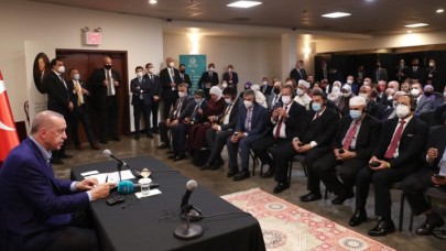 Cumhurbaşkanı Erdoğan,  ABD'deki Müslüman toplumunun önde gelen temsilcilerini kabul etti