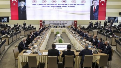Doğal Afetler Değerlendirme Toplantısı 6 bakanın katılımıyla yapıldı