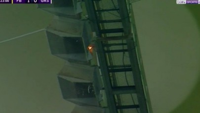 Fenerbahçe-Giresunspor maçında yangın! 