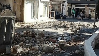 Girit'de 5, 8 büyüklüğünde deprem: Çöken binalar var