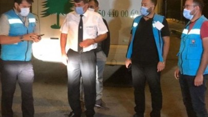 Karantina süresi bitmeden yolculuk yapan kişi ile otobüs firmasına ağır ceza