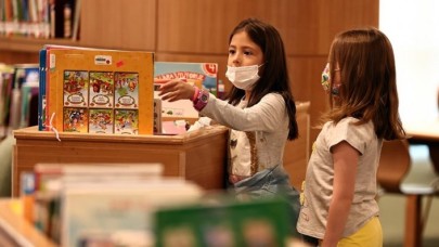 Şehit çocukları Cumhurbaşkanlığı Millet Kütüphanesinde