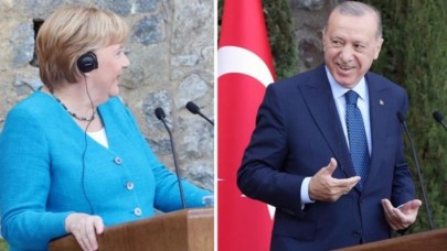 Basın toplantısına damga vuran an: Merkel'le ilgili yöneltilen soru Cumhurbaşkanı Erdoğan'ı güldürdü
