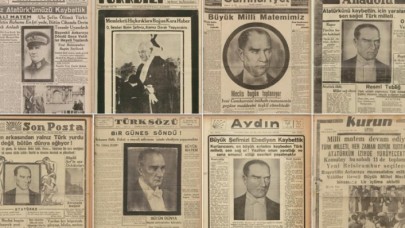 10 Kasım matemi gazetelerin tarihi manşetlerinde