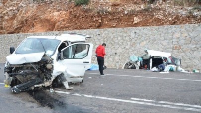 Akseki'de korkunç kaza: Ercan Bala öldü,  Dilek Bala ve Ufuk Sütoğlu yaralı