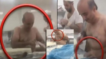 Baklavacıda kaydedilen görüntüler mide bulandırdı: İnceleme başlatıldı