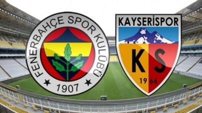 Fenerbahçe-Kayserispor: İlk onbirler belli oldu