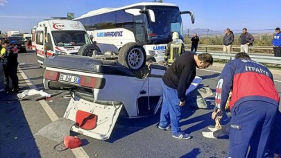 Salihli'de feci kaza: Sultan Helva öldü,  Emin Helva yaralandı