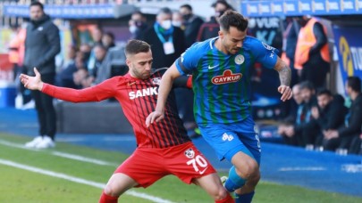 Çaykur Rizespor-Gaziantep FK: Kıran kırana maçta tek gol