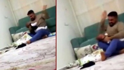Gaziantep'te 2 aylık bebeğini öldüresiye döven cani baba kendini bu sözlerle savundu!