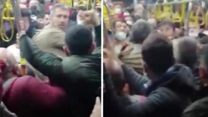 İETT otobüsü ringe döndü: Suriyeli çocukları kaldırmak istedi,  yumruklarla darbedildi!