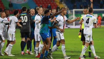 Çaykur Rizespor-Beşiktaş: Gergin maçta 4 gol,  2 kırmızı kart