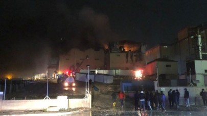 Karaman'da bisküvi fabrikasında yangın