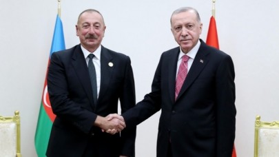 Cumhurbaşkanı Erdoğan,  Azerbaycan Cumhurbaşkanı Aliyev'le görüştü